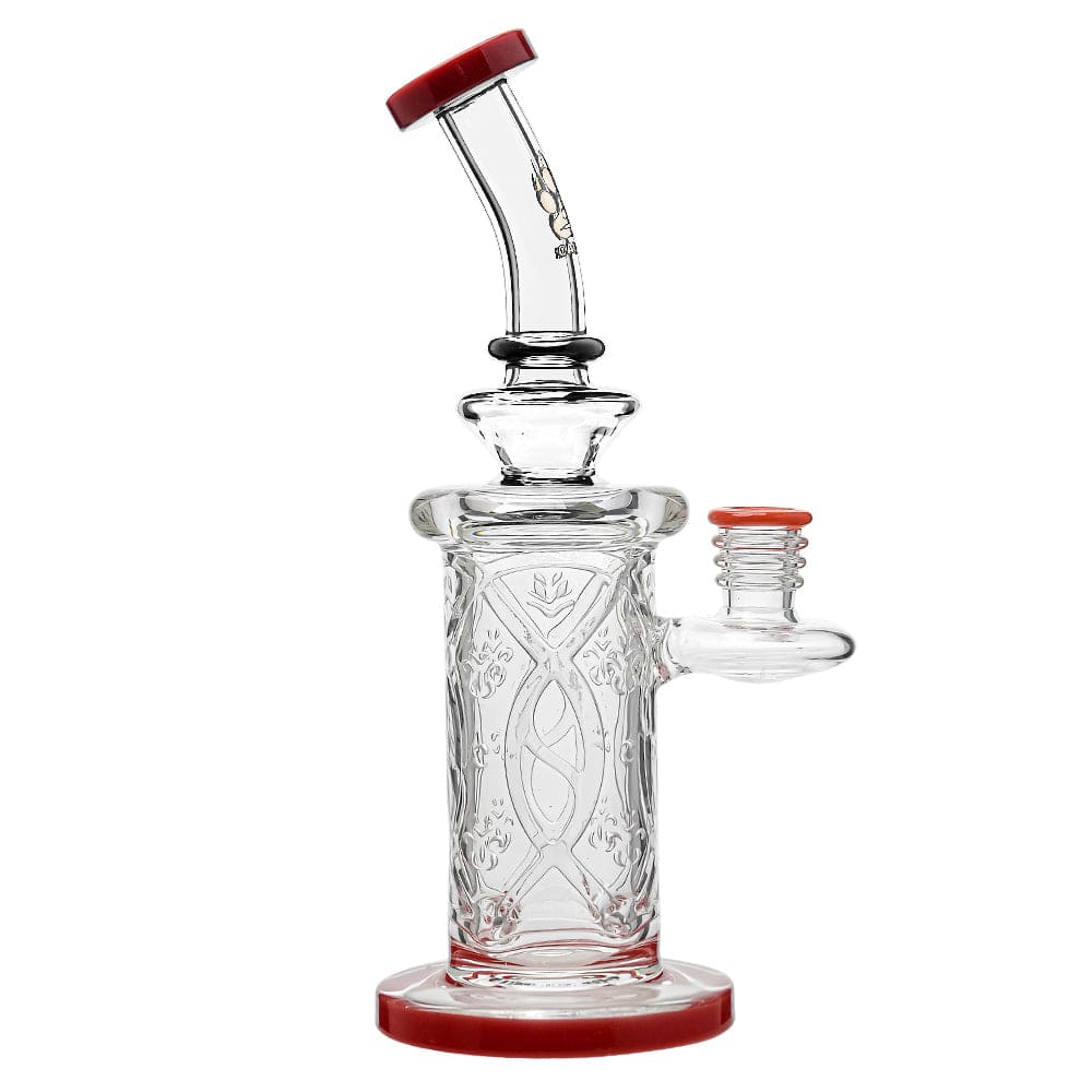 PREMIUM WALL PERC DAB RIG W/OPAL- Premium borosilicate glass dab rig from Calibear Glass. Ideal for dabbing, providing smooth hits and durability. Shop high-quality dab rigs, water pipes, bongs, erig glasses and glass smoking accessories at Calibear Glass