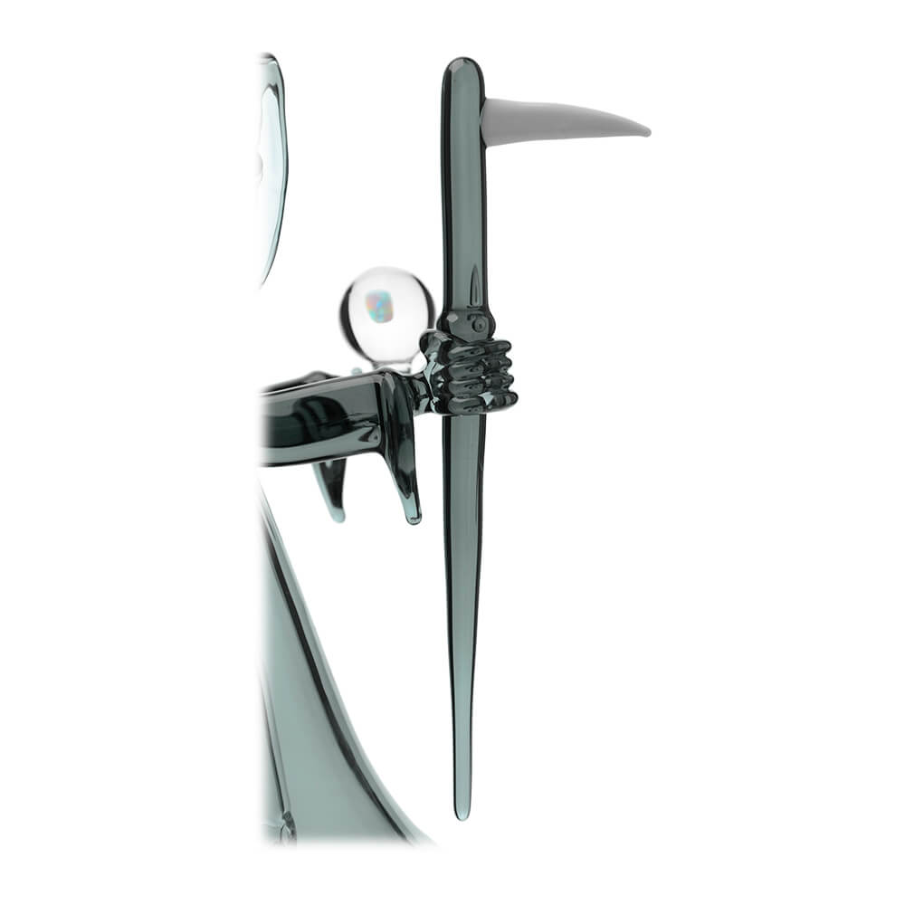CALIBEAR REAPER RIG WITH REMOVABLE SCYTHE DABBER-Premium borosilicate glass dab rig from Calibear Glass. Ideal for dabbing, providing smooth hits and durability. Shop high-quality dab rigs, water pipes, bongs, erig glasses and glass smoking accessories at Calibear Glass. Elevate your smoking experience with a durable and stylish glass dab rig. Free shipping on all orders