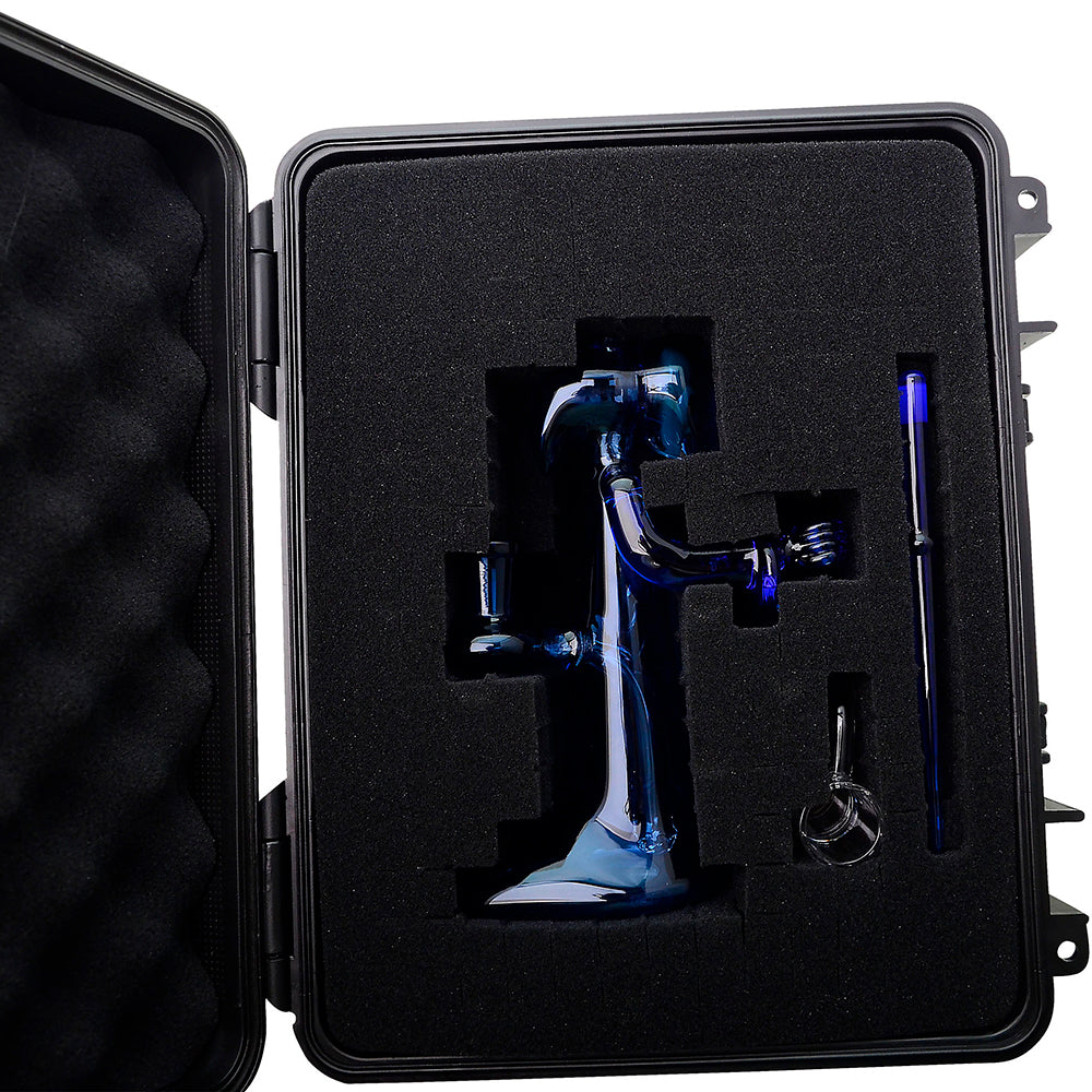 CALIBEAR REAPER RIG WITH REMOVABLE SCYTHE DABBER-Premium borosilicate glass dab rig from Calibear Glass. Ideal for dabbing, providing smooth hits and durability. Shop high-quality dab rigs, water pipes, bongs, erig glasses and glass smoking accessories at Calibear Glass. Elevate your smoking experience with a durable and stylish glass dab rig. Free shipping on all orders