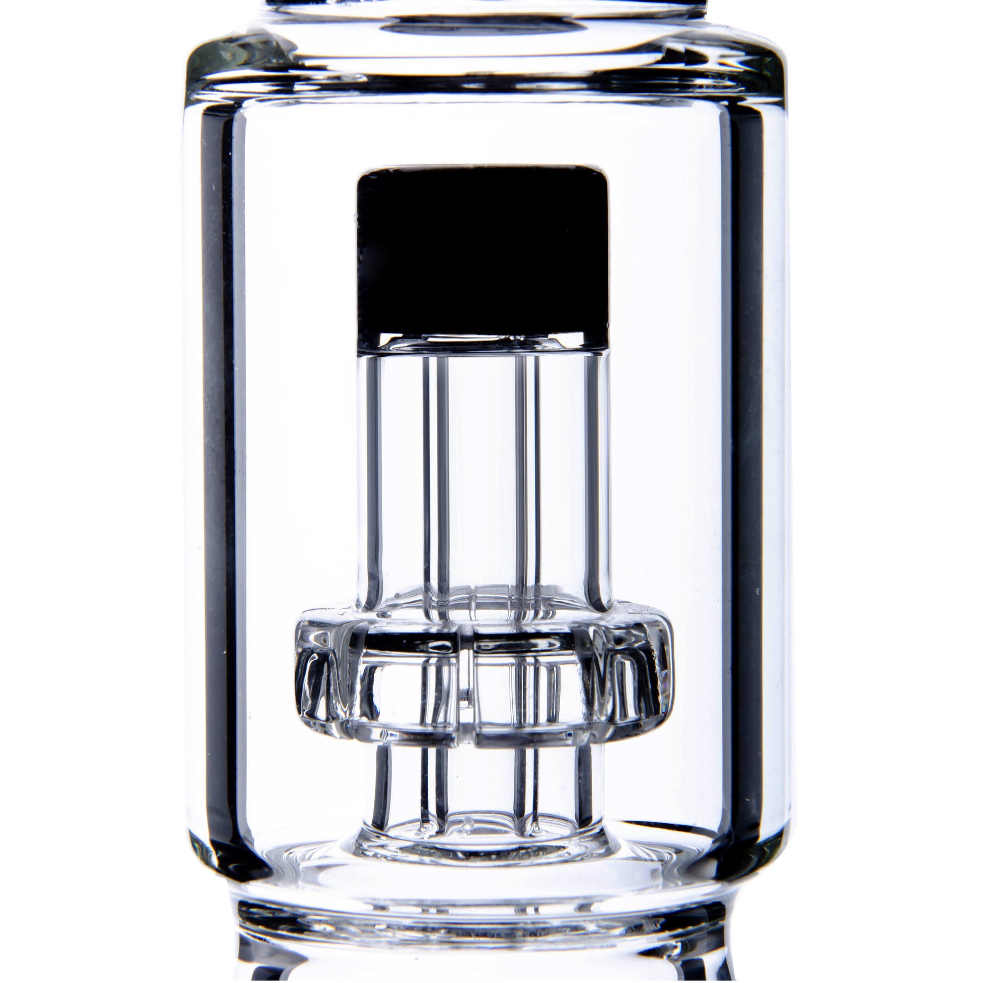 Calibear Classic Beaker Water Pipe with built-in tree percolator and blue accented mouthpiece.