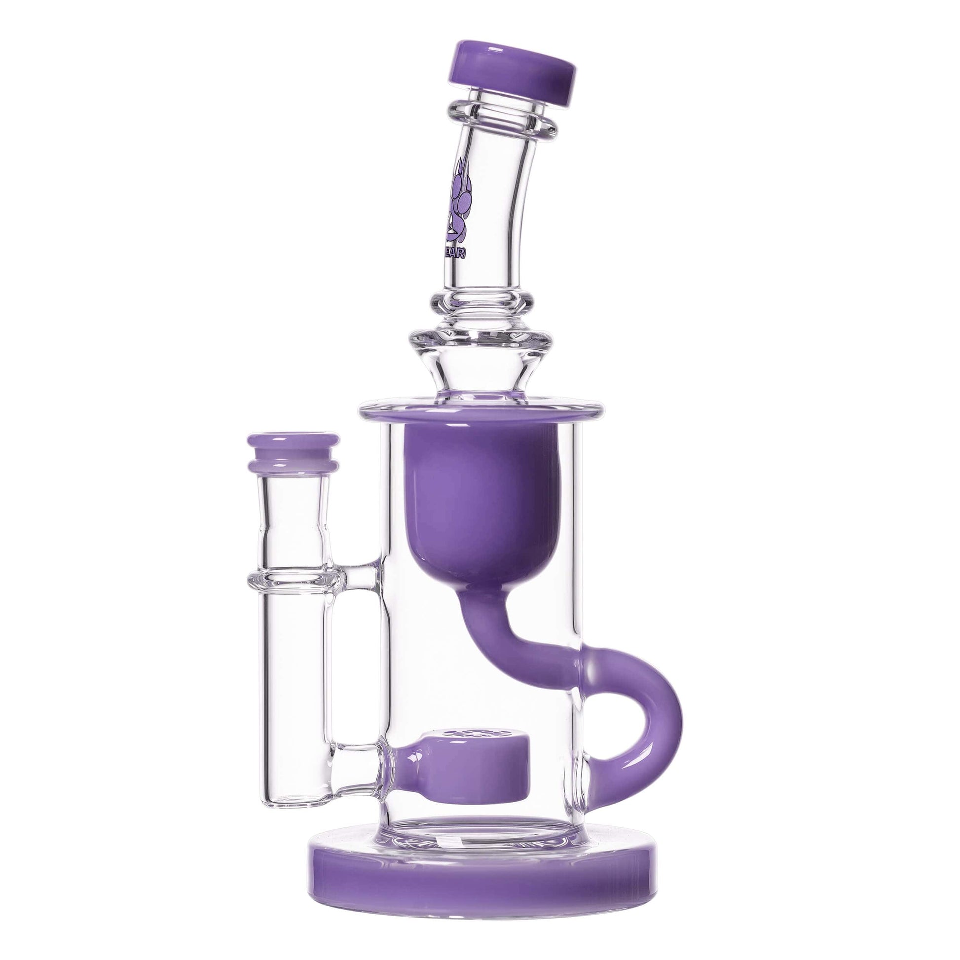 KLEIN RECYCLER-CLEAR- Premium borosilicate glass dab rig from Calibear Glass. Ideal for dabbing, providing smooth hits and durability. Shop high-quality dab rigs, water pipes, bongs, erig glasses and glass smoking accessories at Calibear Glass. Elevate yo