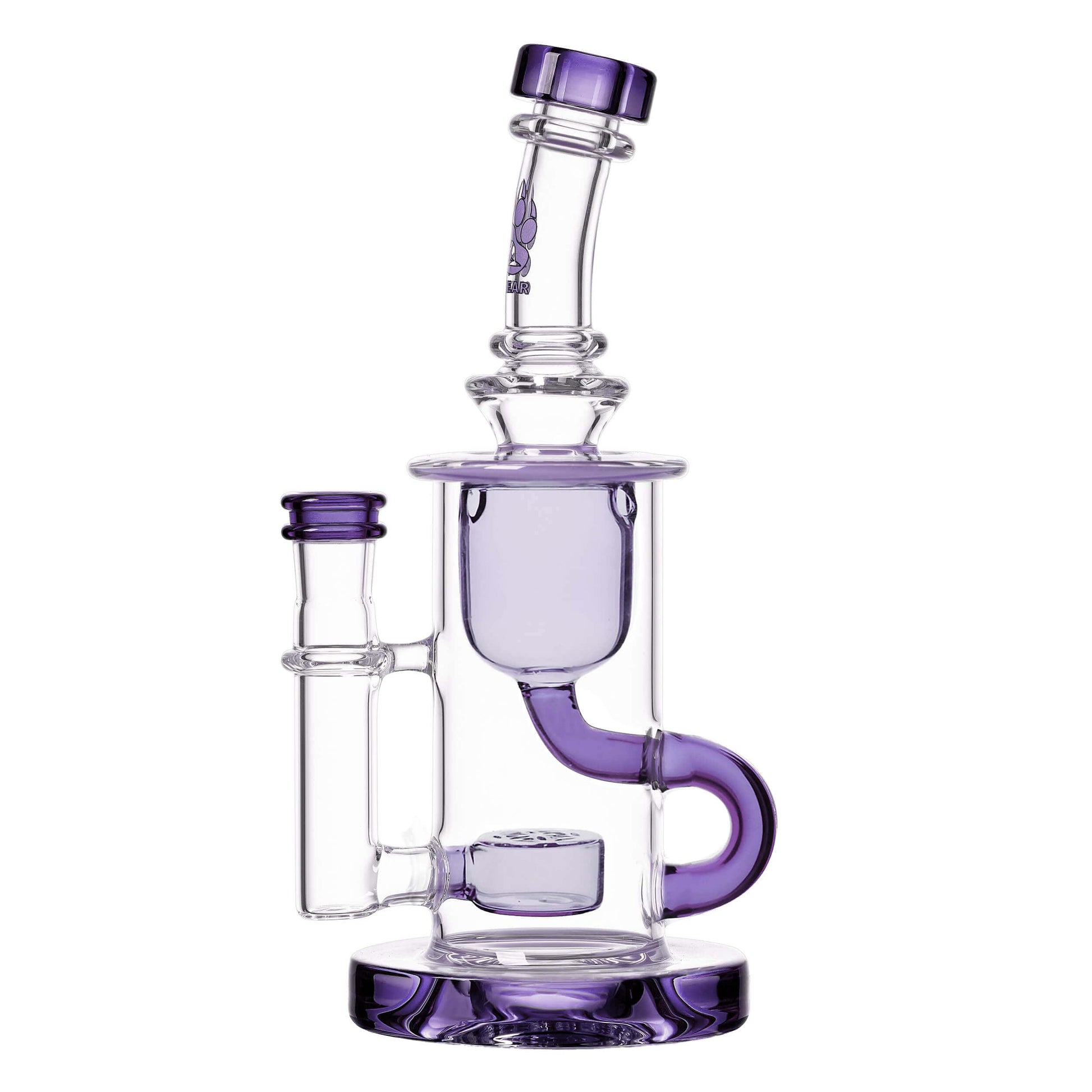 KLEIN RECYCLER-CLEAR- Premium borosilicate glass dab rig from Calibear Glass. Ideal for dabbing, providing smooth hits and durability. Shop high-quality dab rigs, water pipes, bongs, erig glasses and glass smoking accessories at Calibear Glass. Elevate yo