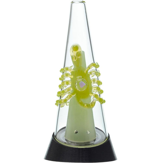 Calibear Decapod Puffco Peak Replacement Glass W/ Opal Eye Octopus Handcrafted Borosilicate Glass Gallery showcase view 8 highlighting functional glass details