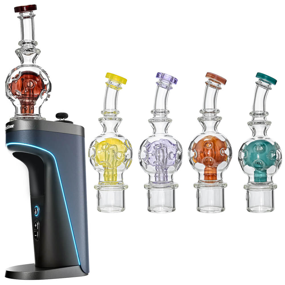 EXOSPHERE GLASS ATTACHMENT FOR DR.DABBER SWITCH 2 | CALIBEAR- Premium dr. dabber glass attachment from Calibear Glass. Ideal for dabbing, providing smooth hits and durability. Shop high-quality dab rigs, water pipes, bongs, erig glasses and glass smoking accessories at Calibear Glass. Elevate your smoking experience with a durable and stylish glass dab rig. Free shipping on all orders.