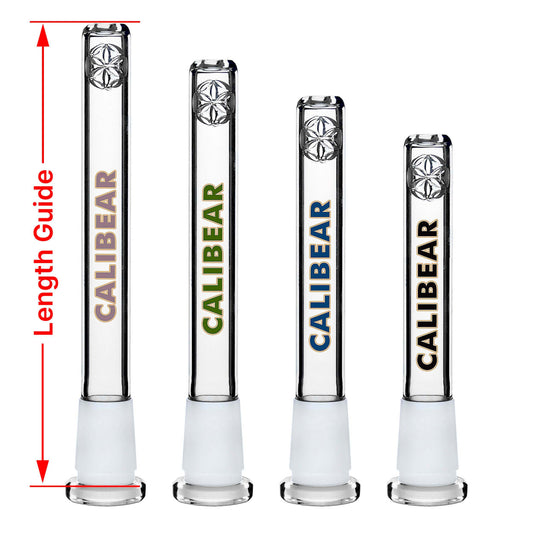 Calibear Premium Seed of Life Perc Glass Downstem high-grade borosilicate glass downstem for water pipes