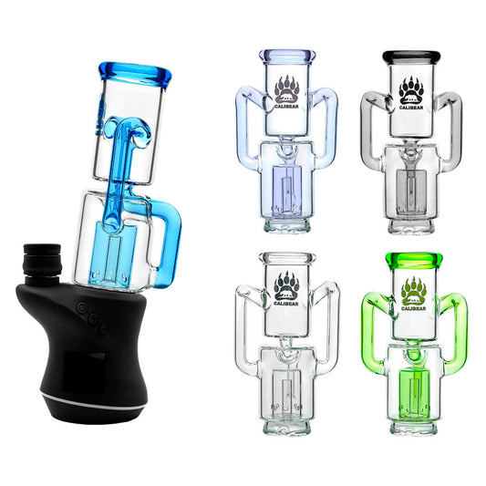 CALIBEAR RECYCLER CARTA ATTACHMENT- Premium carta glass attachment from Calibear Glass. Ideal for dabbing, providing smooth hits and durability. Shop high-quality dab rigs, water pipes, bongs, erig glasses and glass smoking accessories at Calibear Glass. Elevate your smoking experience with a durable and stylish glass dab rig. Free shipping on all orders