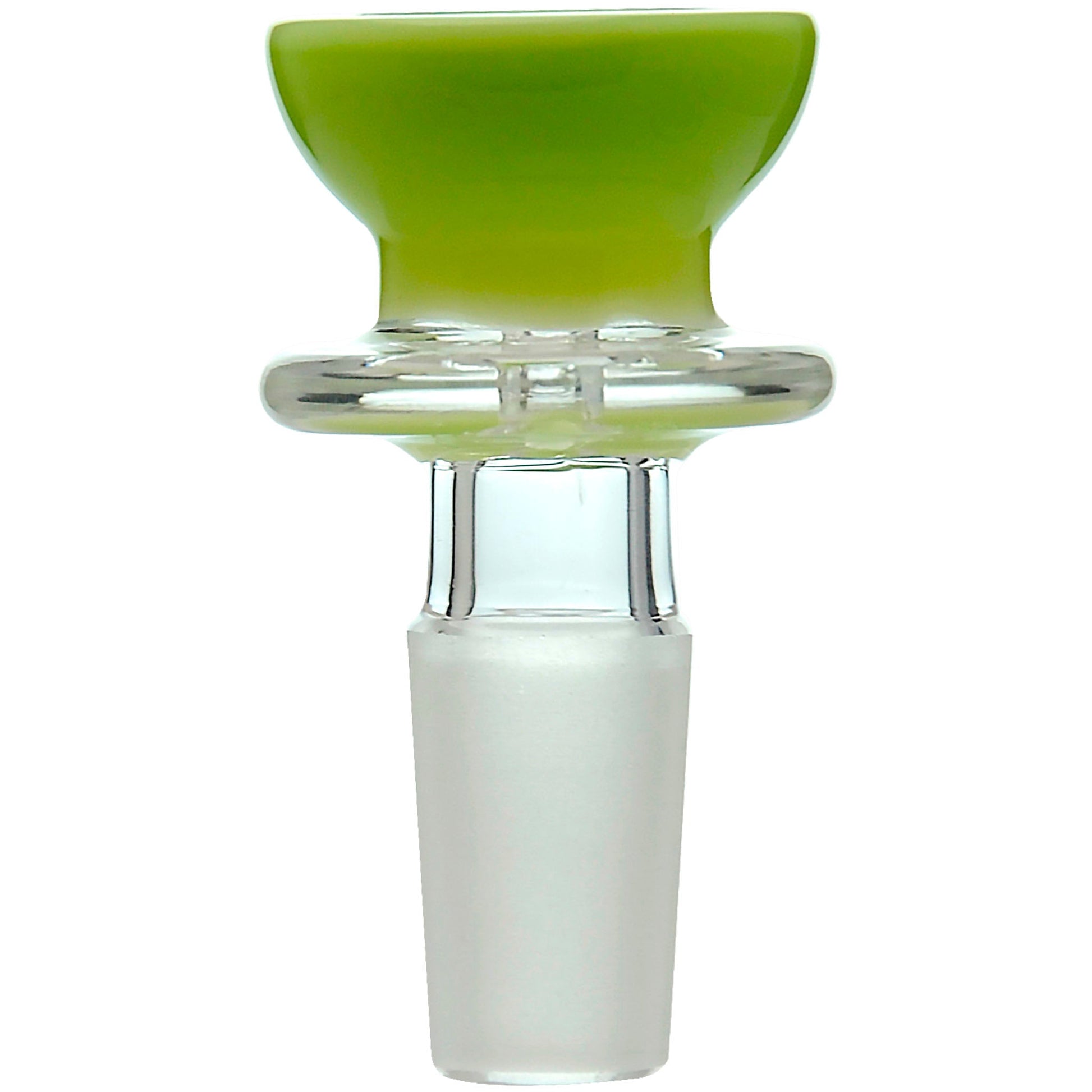 Calibear Heady Wigwag Glass Attachment for Puffco Peak and Pro featuring colorful wigwag designs and an encased opal.