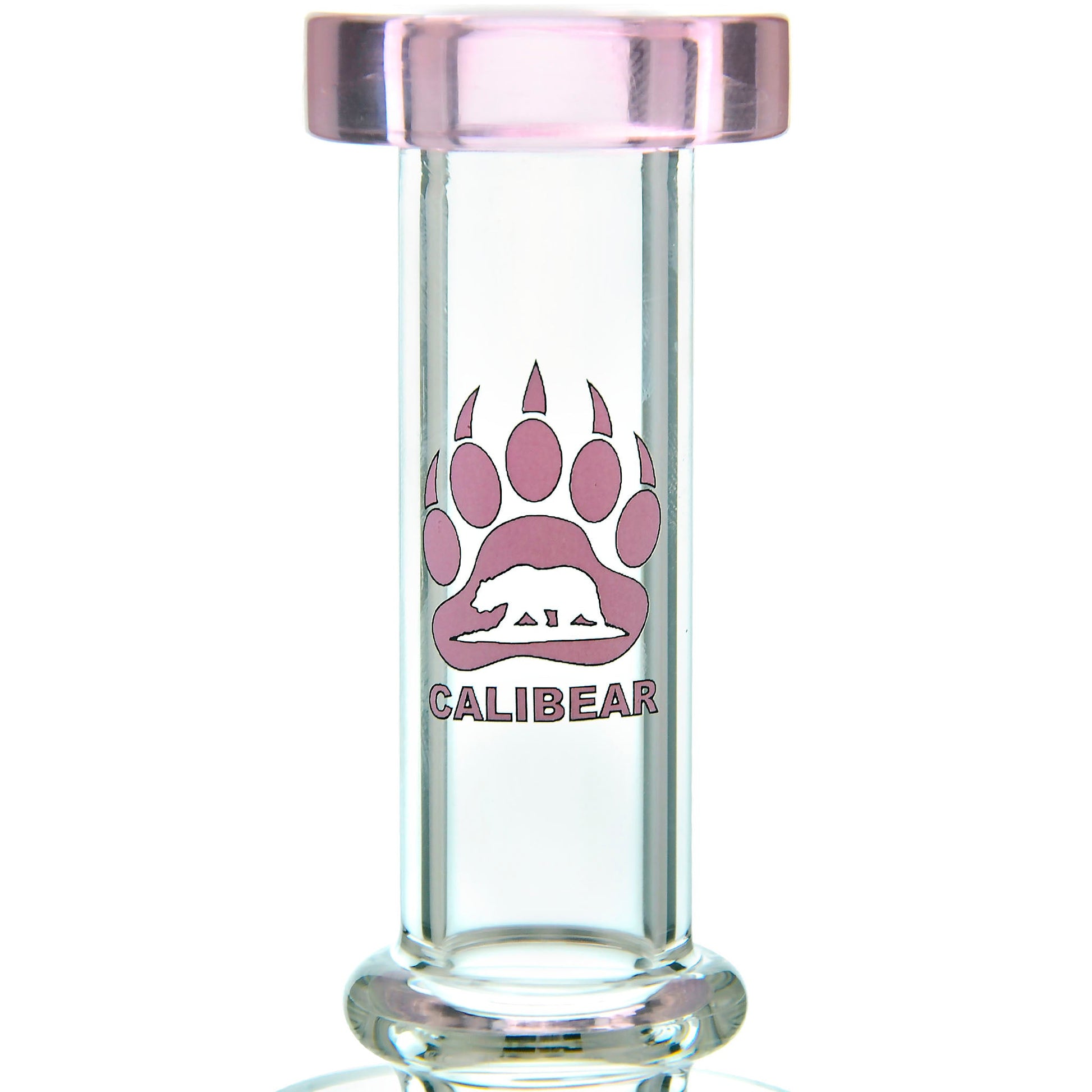 Calibear Heady Wigwag Glass Attachment for Puffco Peak and Pro featuring colorful wigwag designs and an encased opal.