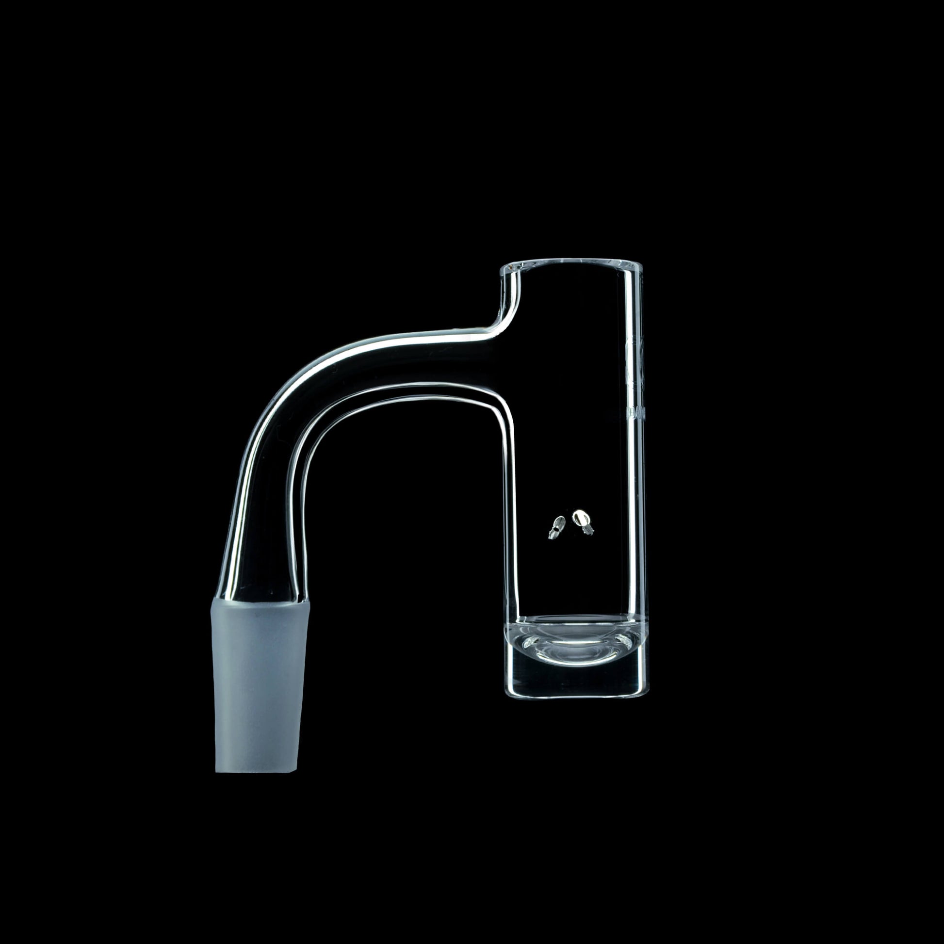 Calibear high-quality seamless quartz hybrid banger featuring a deep bucket and built-in spinner airflow for maximum concentrate agitation.