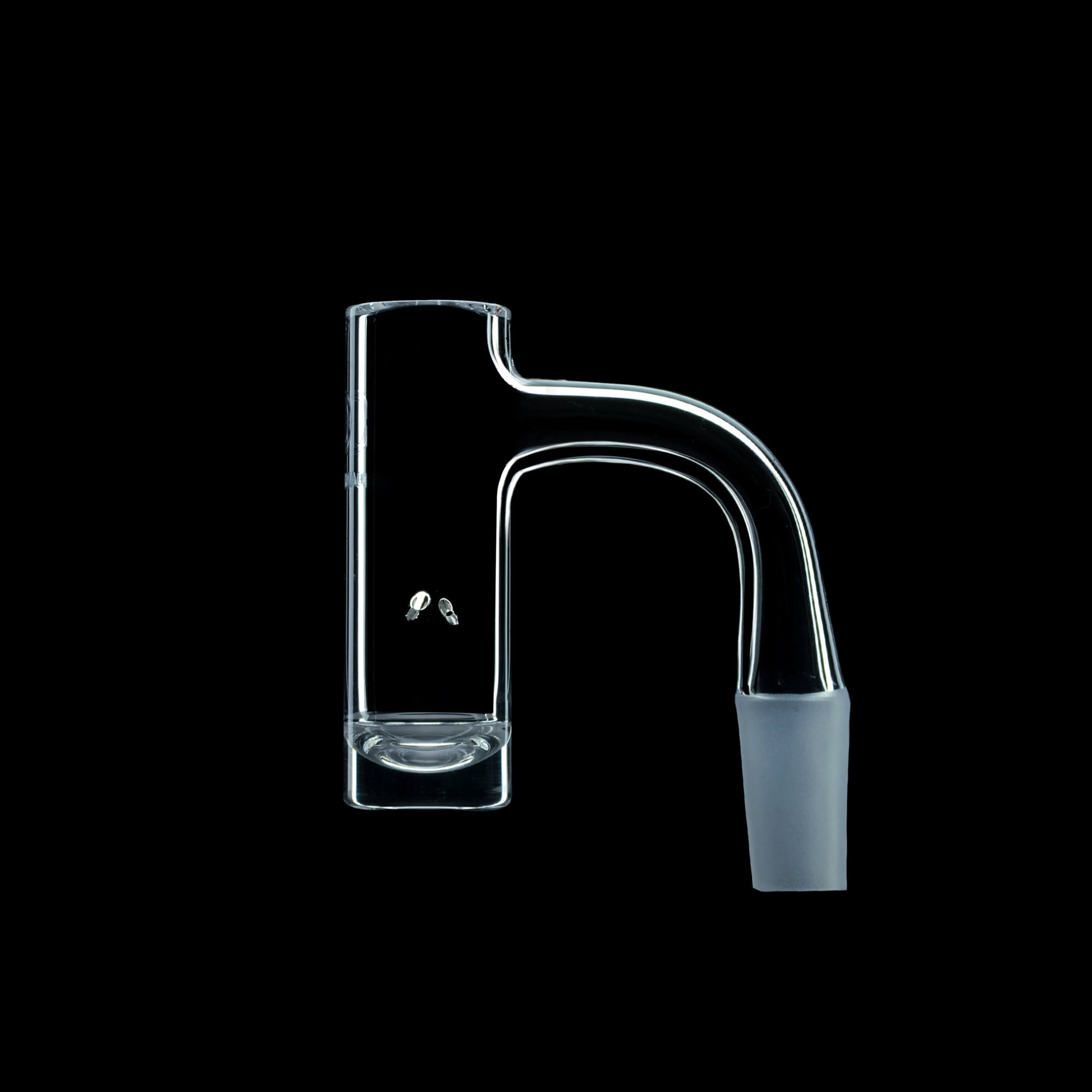 Calibear high-quality seamless quartz hybrid banger featuring a deep bucket and built-in spinner airflow for maximum concentrate agitation.