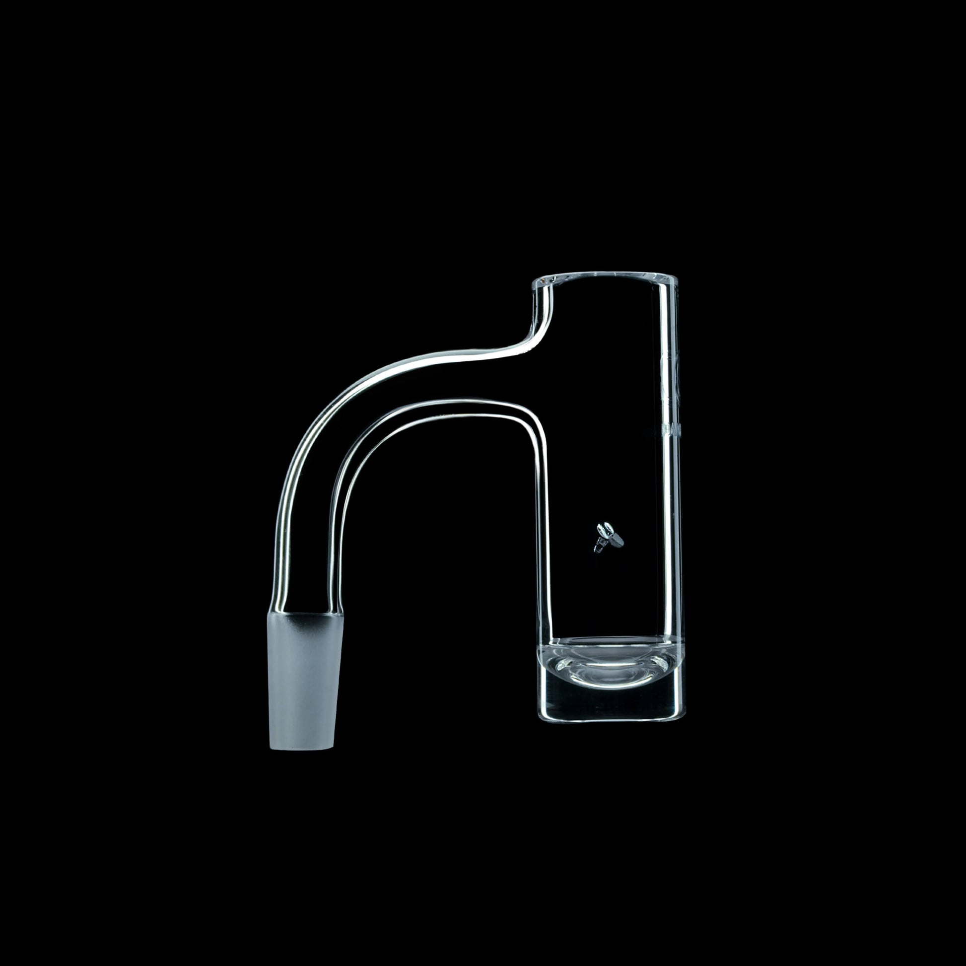 Calibear high-quality seamless quartz hybrid banger featuring a deep bucket and built-in spinner airflow for maximum concentrate agitation.