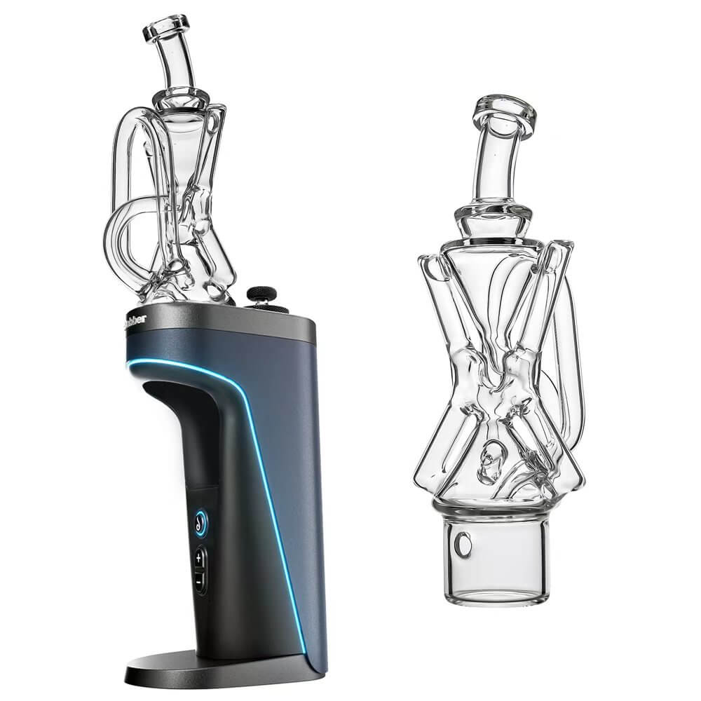 Calibear Xfinity Recycler Glass Attachment for Dr. Dabber Switch 2 premium borosilicate recycler glass top