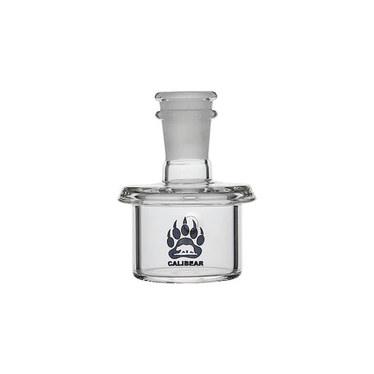 Calibear Whip Dry Top glass attachment for Dr. Dabber Switch 2 featuring black silicone whip and 14.5mm glass joints.
