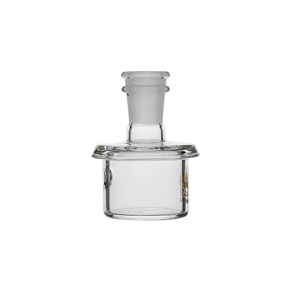 Calibear Whip Dry Top glass attachment for Dr. Dabber Switch 2 featuring black silicone whip and 14.5mm glass joints.