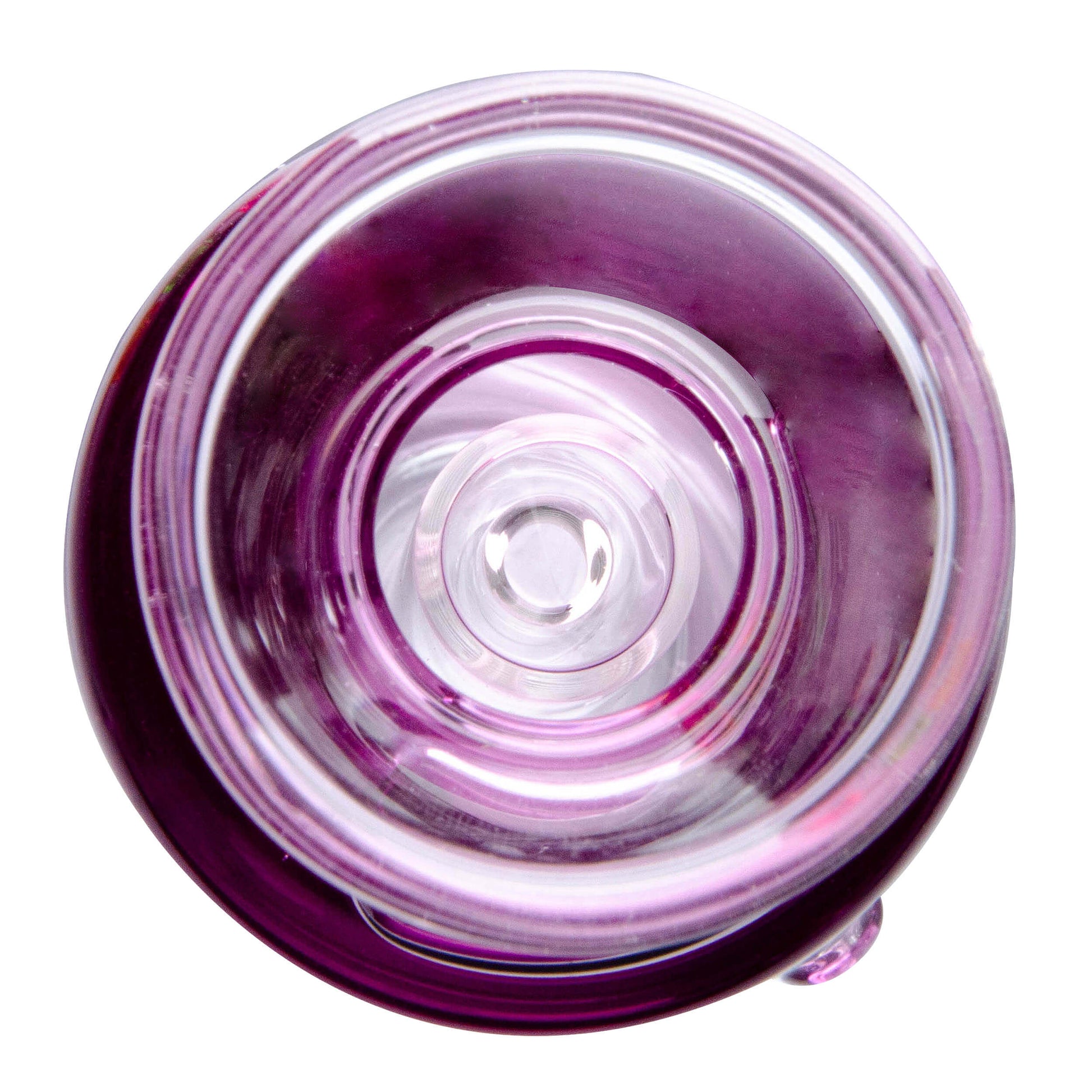 Five colorful Chill Pop glycerin-filled glass toppers for Focus V Carta and VLAB Halo in pink, purple, blue, orange, and green on a white background.