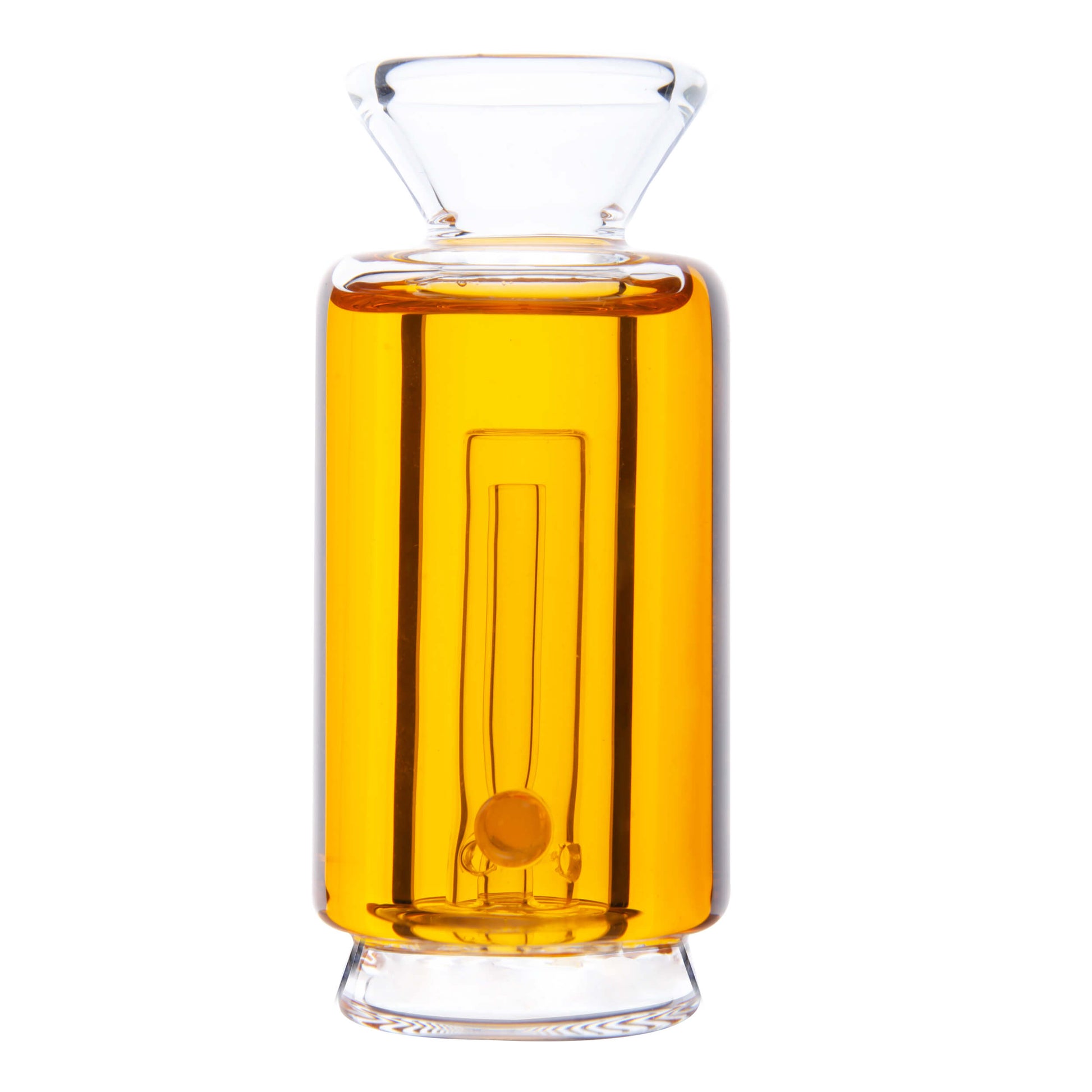 Five colorful Chill Pop glycerin-filled glass toppers for Focus V Carta and VLAB Halo in pink, purple, blue, orange, and green on a white background.