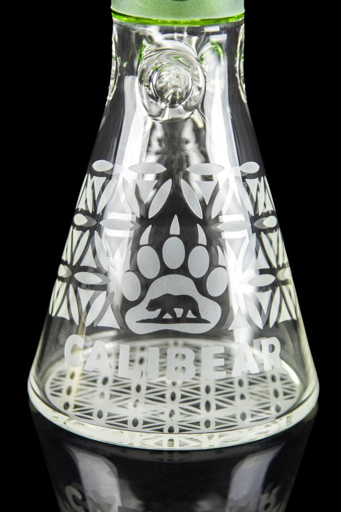 DEEP SANDBLASTED BEAKER Water Pipe Calibear 