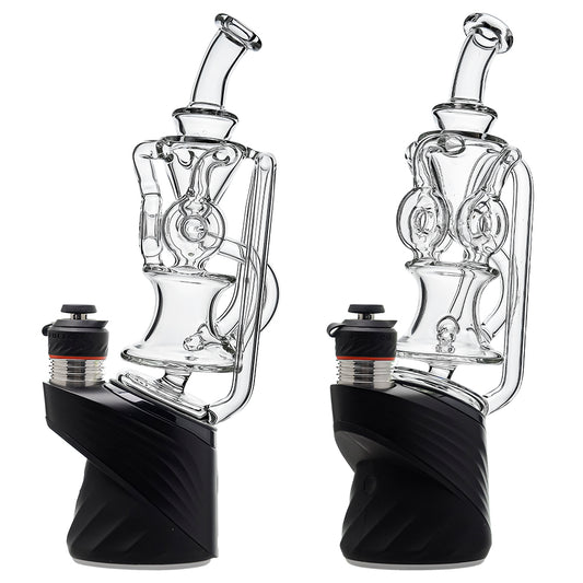 DOUBLE BALL RECYCLER GLASS ATTACHMENT FOR PUFFCO OG & PEAK  CALIBEAR