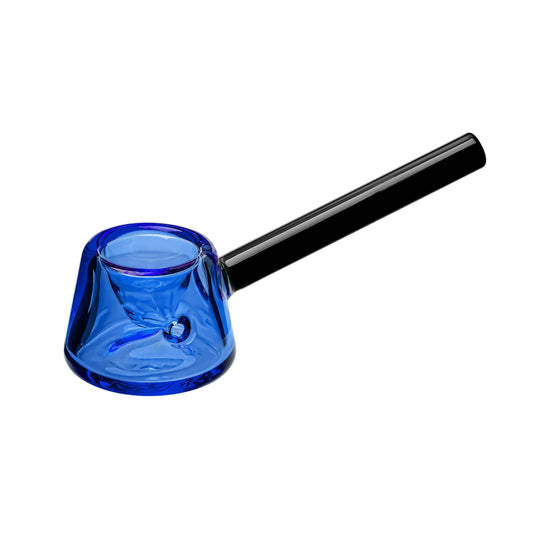Calibear Dual-Tone Bubble Base Spoon Pipe Series Handcrafted Borosilicate Glass Gallery showcase view 5 highlighting functional glass details