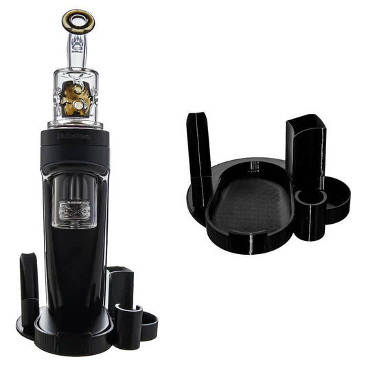Dr. Dabber Switch 2 Dab Tool Base Tray by Calibear Glass - All-in-one organizer with dedicated slots for dab tool, carb cap, and accessories, custom fit for Switch 2.