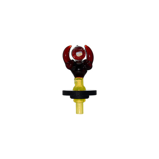 Calibear Dragon Claw Opal Ball Joystick Carb Cap For Dr. Dabber Switch 2 Handcrafted Borosilicate Glass Gallery showcase view 6 highlighting functional glass details for Dr. Dabber Switch 2