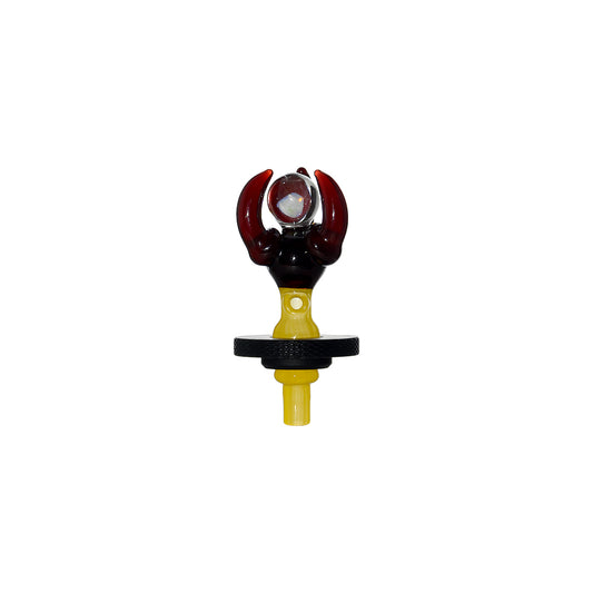 Calibear Dragon Claw Opal Ball Joystick Carb Cap For Dr. Dabber Switch 2 Handcrafted Borosilicate Glass Gallery showcase view 9 highlighting functional glass details for Dr. Dabber Switch 2