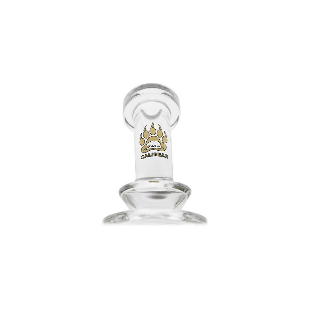 Dr. Dabber Switch 2 fitted with Calibear (Clear) Dual Chamber Recycler Glass Attachment featuring recycler airflow and dual chamber cooling design