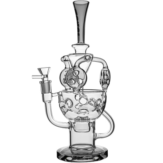 ELABORATE MULTI CHAMBER GLASS WATER PIPE
