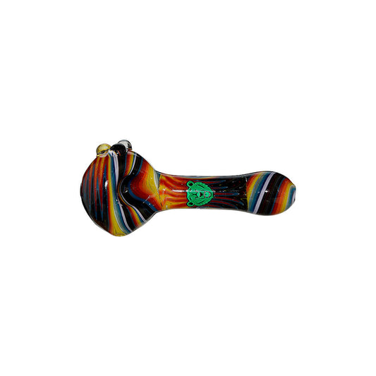 EXTENDED WIGWAG SPOON PIPE WITH BEAR EMBLEM