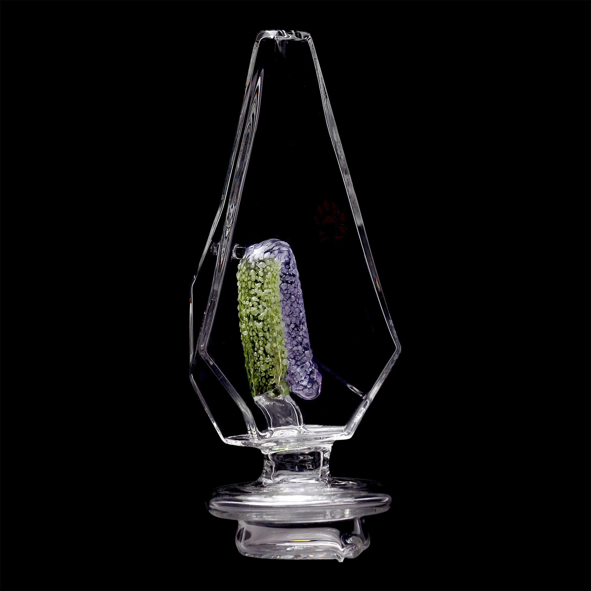 FANCY HEXAGON GUMMY PERC GLASS ATTACHMENT FOR FOCUS V CARTA ERIG Vaporizer calibearofficial 