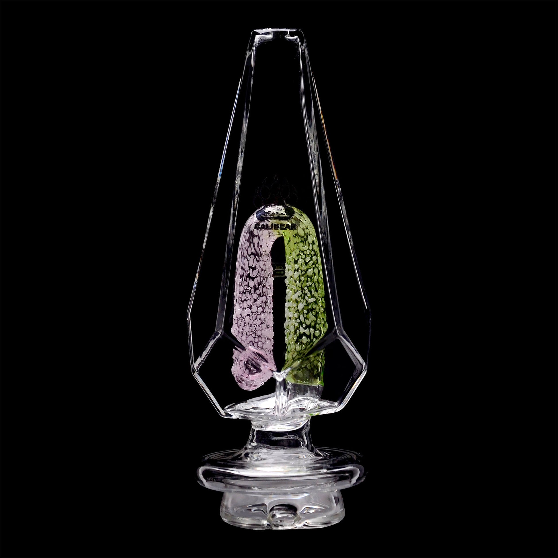 FANCY HEXAGON GUMMY PERC GLASS ATTACHMENT FOR FOCUS V CARTA ERIG Vaporizer calibearofficial 