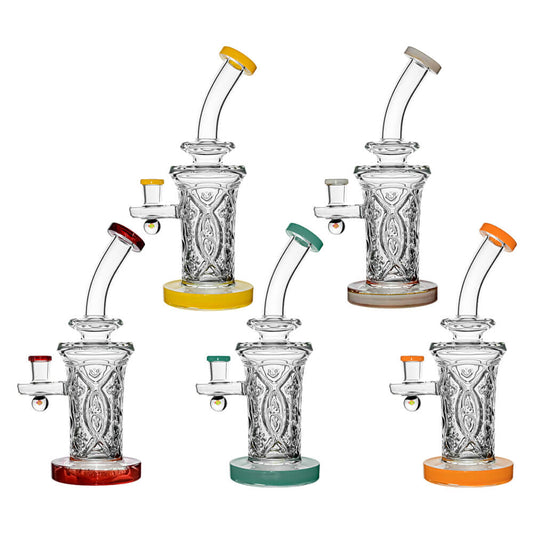 FLARED HELIX CARVED DAB RIG SERIES