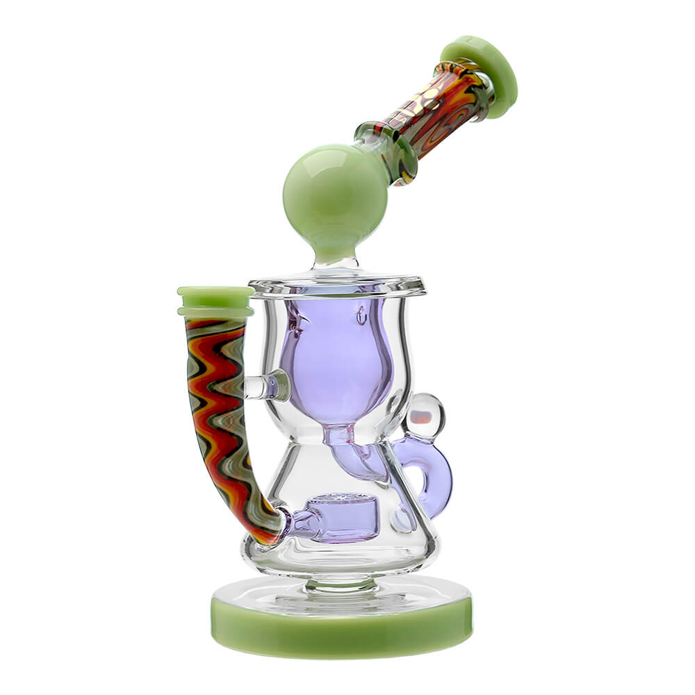 HEADY WIGWAG KLEIN RECYCLER WITH ENCASED OPAL DAB RIG Calibear 