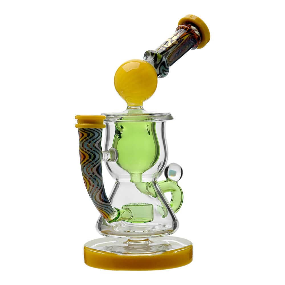 HEADY WIGWAG KLEIN RECYCLER WITH ENCASED OPAL DAB RIG Calibear 