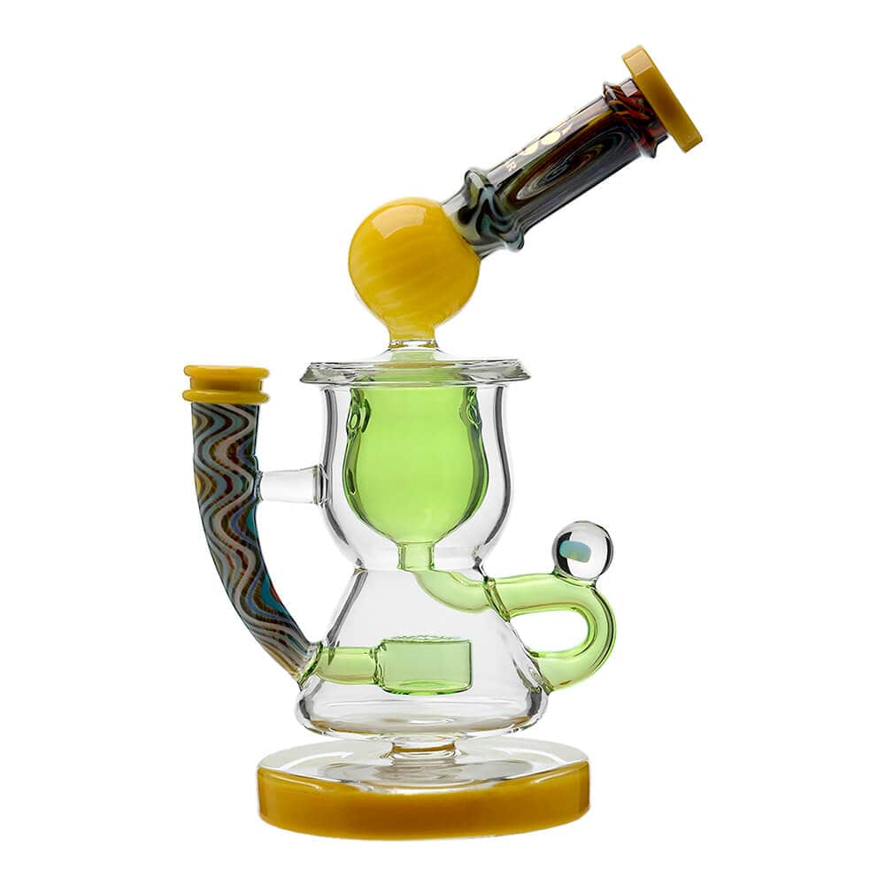 HEADY WIGWAG KLEIN RECYCLER WITH ENCASED OPAL DAB RIG Calibear 