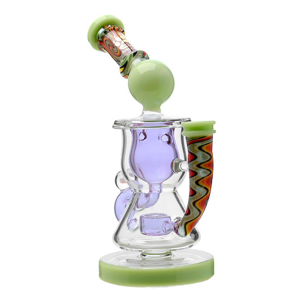 HEADY WIGWAG KLEIN RECYCLER WITH ENCASED OPAL DAB RIG Calibear 