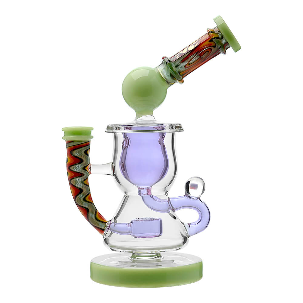 HEADY WIGWAG KLEIN RECYCLER WITH ENCASED OPAL DAB RIG Calibear 