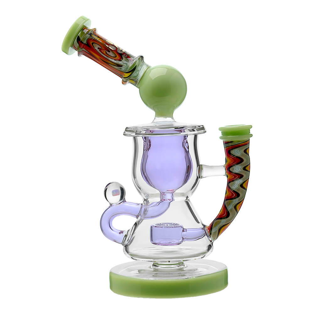 HEADY WIGWAG KLEIN RECYCLER WITH ENCASED OPAL DAB RIG Calibear 