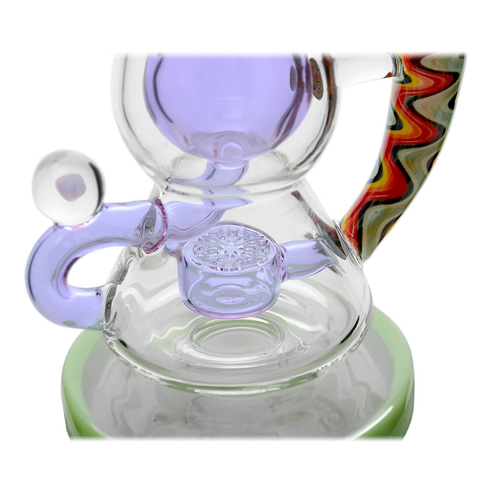 HEADY WIGWAG KLEIN RECYCLER WITH ENCASED OPAL DAB RIG Calibear 