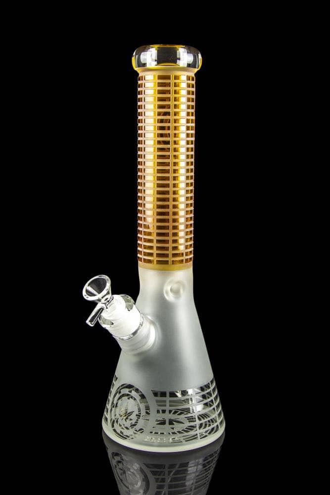 HONEY HIVE ETCHED WATER PIPER Water Pipe Calibear 