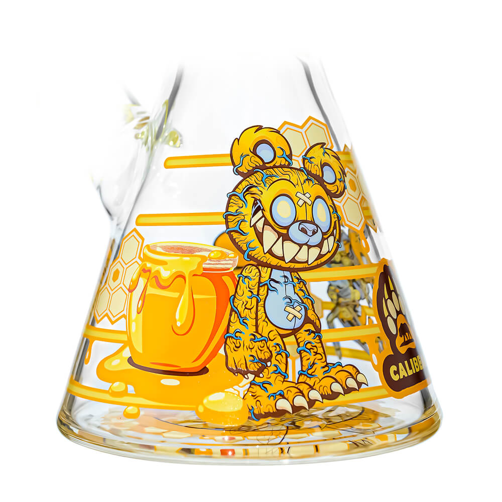 ILLUSTRATED BEAKER WATER PIPE SERIES-Premium borosilicate glass water pipe, bong from Calibear Glass. Ideal for dabbing, providing smooth hits and durability. Shop high-quality dab rigs, water pipes, bongs, erig glasses and glass smoking accessories at Calibear Glass. Elevate your smoking experience with a durable and stylish glass dab rig. Free shipping on all orders.