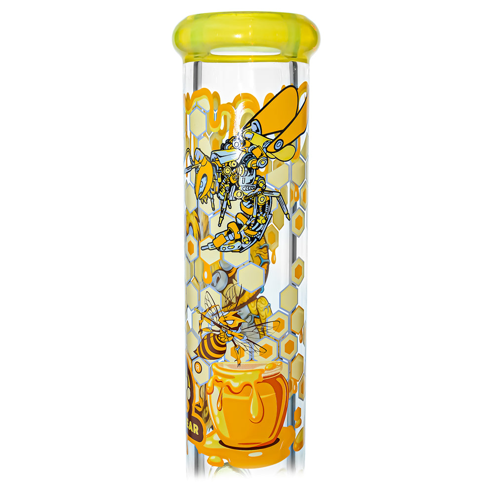 ILLUSTRATED BEAKER WATER PIPE SERIES-Premium borosilicate glass water pipe, bong from Calibear Glass. Ideal for dabbing, providing smooth hits and durability. Shop high-quality dab rigs, water pipes, bongs, erig glasses and glass smoking accessories at Calibear Glass. Elevate your smoking experience with a durable and stylish glass dab rig. Free shipping on all orders.