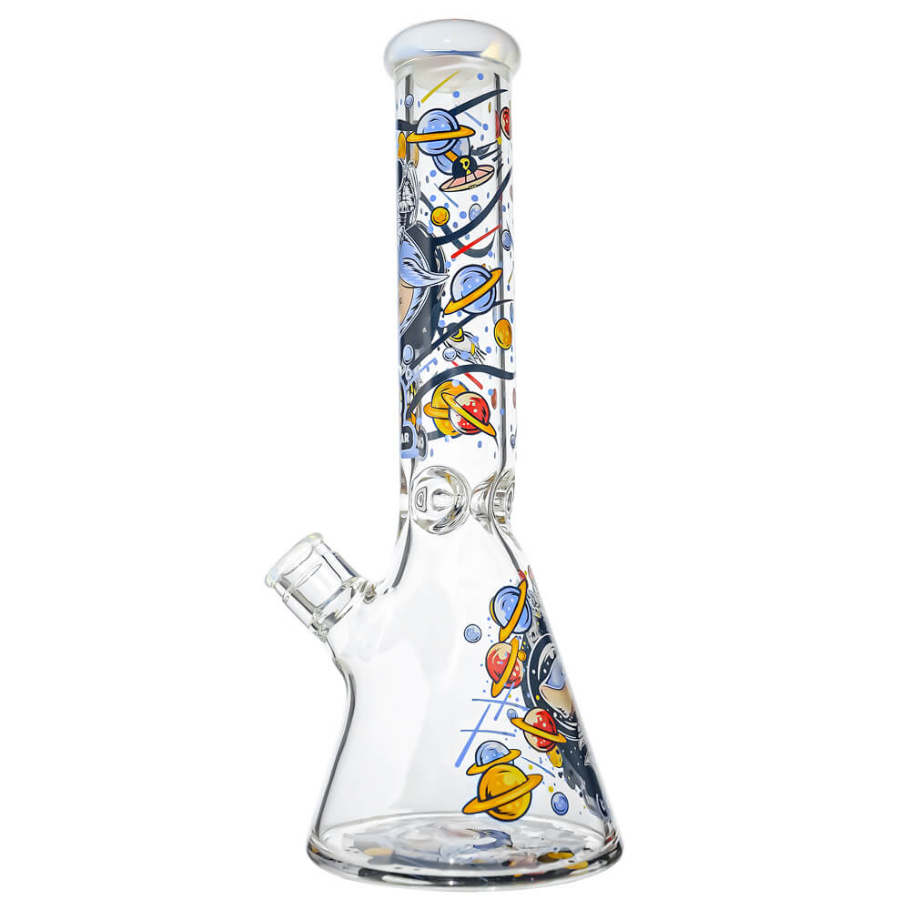 ILLUSTRATED BEAKER WATER PIPE SERIES-Premium borosilicate glass water pipe, bong from Calibear Glass. Ideal for dabbing, providing smooth hits and durability. Shop high-quality dab rigs, water pipes, bongs, erig glasses and glass smoking accessories at Calibear Glass. Elevate your smoking experience with a durable and stylish glass dab rig. Free shipping on all orders.