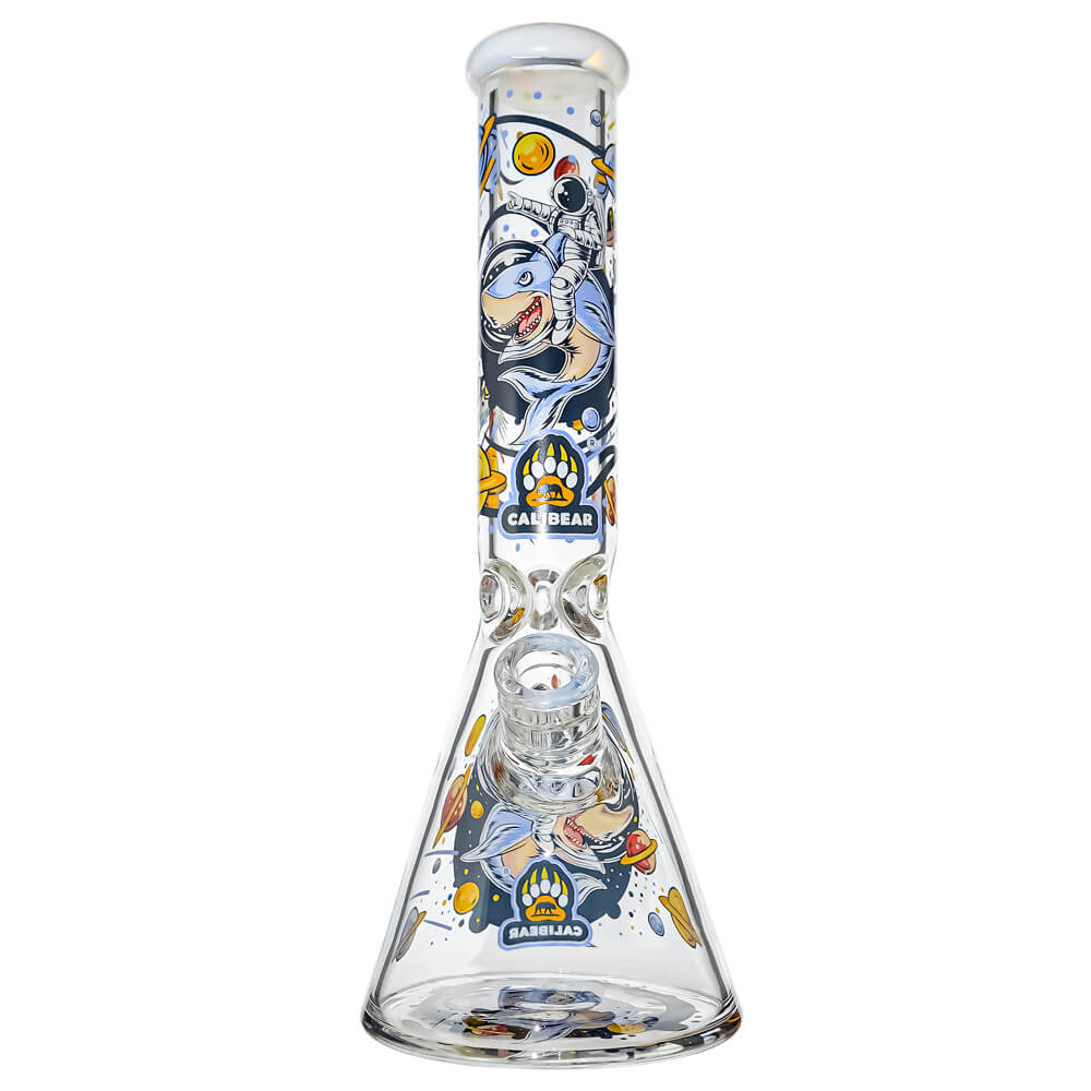 ILLUSTRATED BEAKER WATER PIPE SERIES-Premium borosilicate glass water pipe, bong from Calibear Glass. Ideal for dabbing, providing smooth hits and durability. Shop high-quality dab rigs, water pipes, bongs, erig glasses and glass smoking accessories at Calibear Glass. Elevate your smoking experience with a durable and stylish glass dab rig. Free shipping on all orders.
