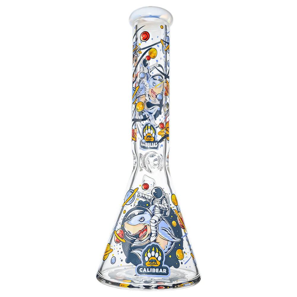 ILLUSTRATED BEAKER WATER PIPE SERIES-Premium borosilicate glass water pipe, bong from Calibear Glass. Ideal for dabbing, providing smooth hits and durability. Shop high-quality dab rigs, water pipes, bongs, erig glasses and glass smoking accessories at Calibear Glass. Elevate your smoking experience with a durable and stylish glass dab rig. Free shipping on all orders.