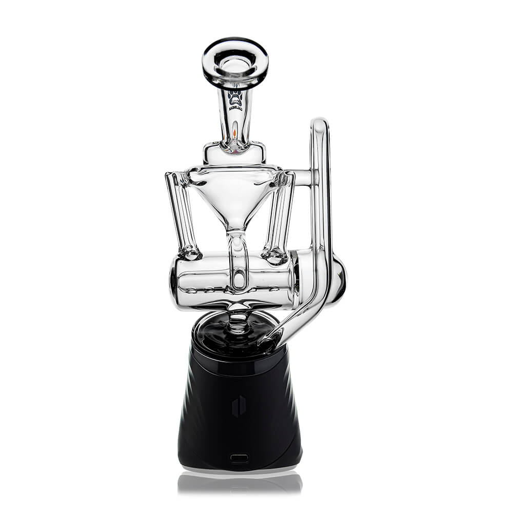 Calibear Inliner Recycler Puffco Peak Glass Attachment with Opal handcrafted wigwag borosilicate glass top for Puffco Peak