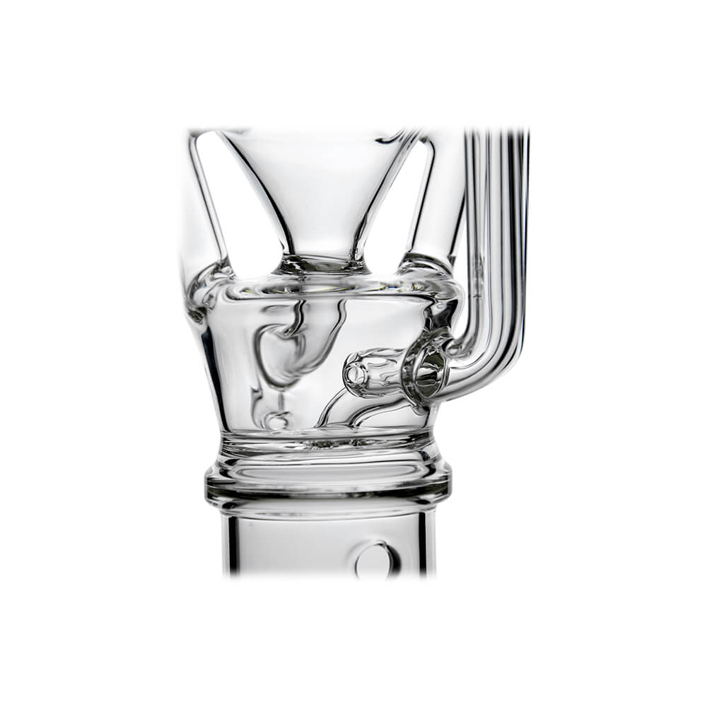 CALIBEAR Switch²™ Klein Recycler Glass Attachment for Dr. Dabber Switch 2, hand-blown borosilicate glass, Klein bottle inspired recycler design for smooth, flavorful hits.