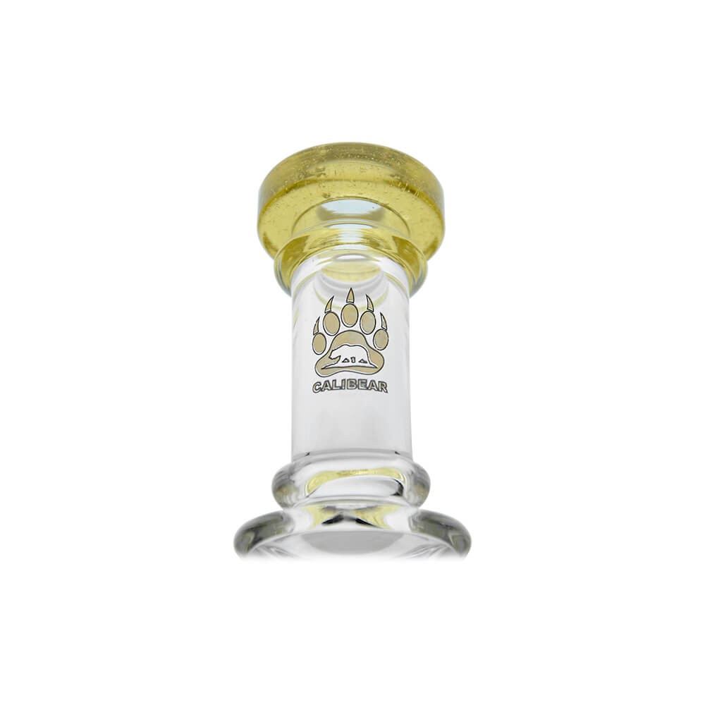 Calibear Klein Recycler Glass Attachment W/ Opal for Puffco Peak OG and Pro, clear borosilicate recycler glass top with opal accent, available in multiple colors