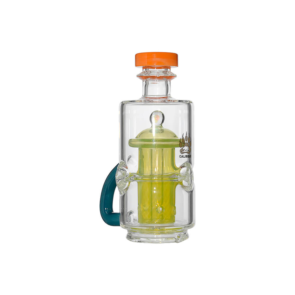 MINI FRENCH PRESS RECYCLER RIG GLASS ATTACHMENT FOR PUFFCO OG&PEAK- Premium puffco glass attachment from Calibear Glass. Ideal for dabbing, providing smooth hits and durability. Shop high-quality dab rigs, water pipes, bongs, erig glasses and glass smokin