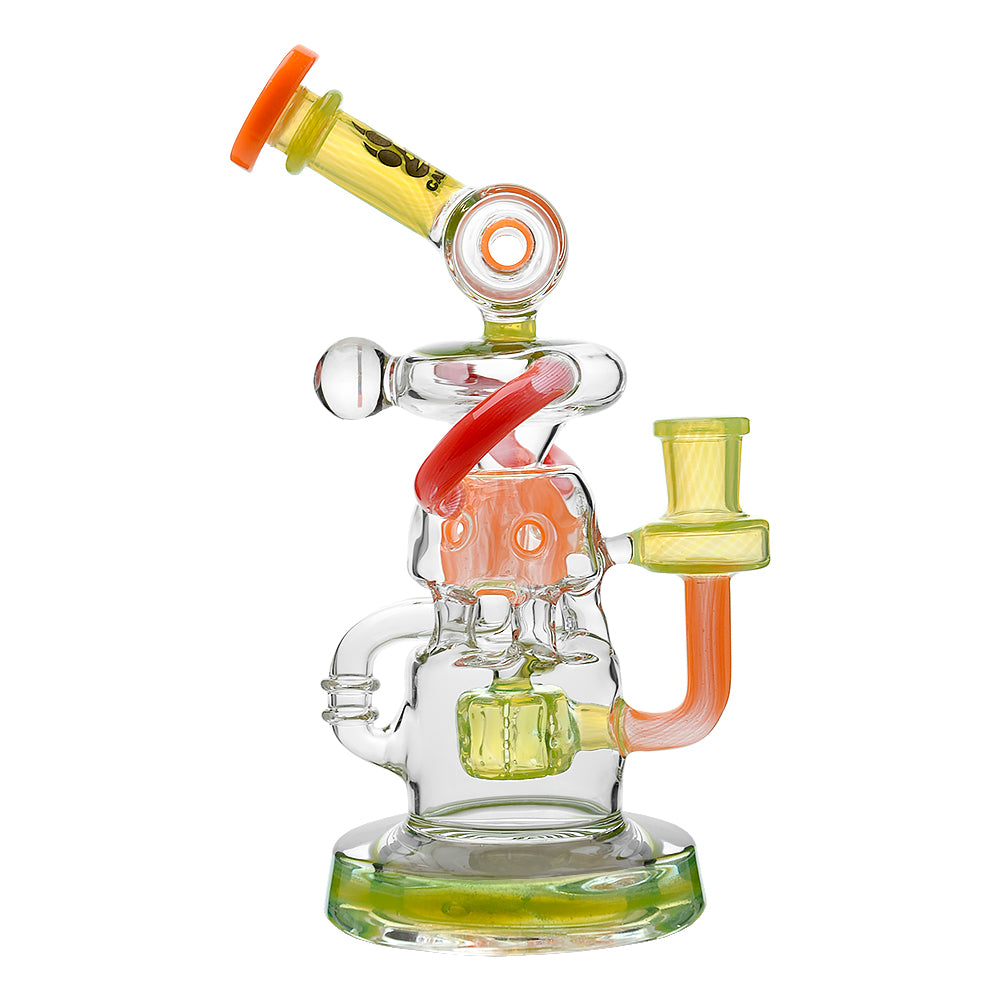 MULTI-CHAMBER RECYCLER GLASS RIG- Premium borosilicate glass dab rig from Calibear Glass. Ideal for dabbing, providing smooth hits and durability. Shop high-quality dab rigs, water pipes, bongs, erig glasses and glass smoking accessories at Calibear Glass. Elevate your smoking experience with a durable and stylish glass dab rig. Free shipping on all orders.